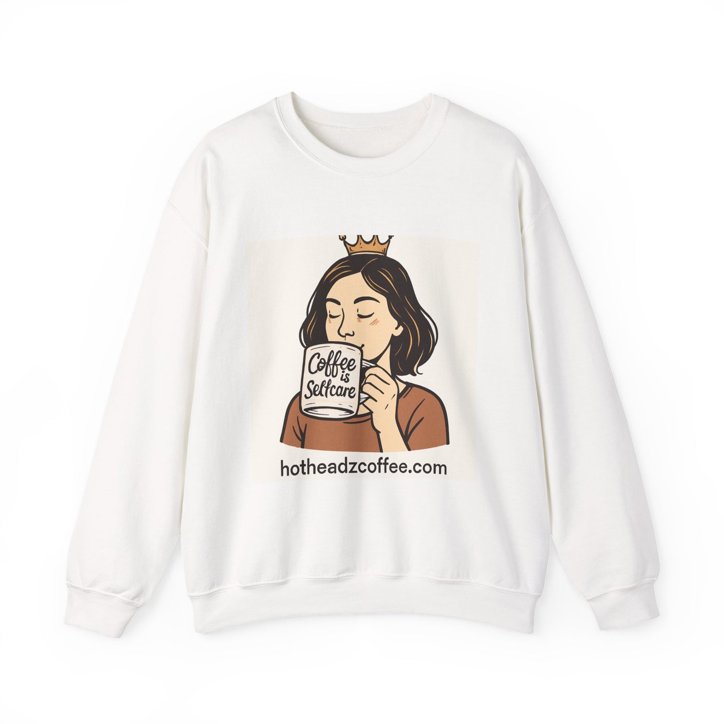 Copy of Coffee Selfcare Crewneck Sweatshirt — HotHeadzCoffee Logo Pullover
