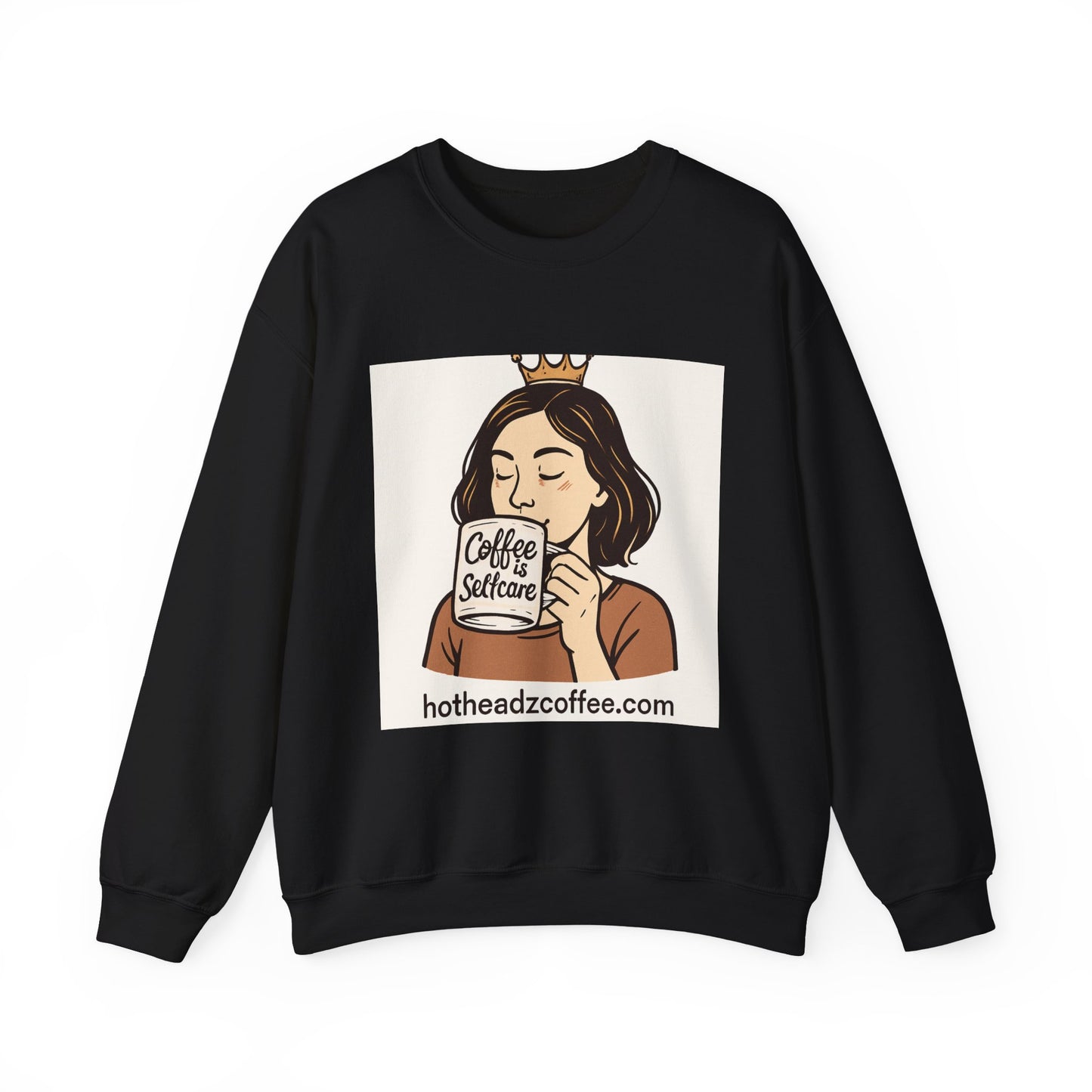 Copy of Coffee Selfcare Crewneck Sweatshirt — HotHeadzCoffee Logo Pullover