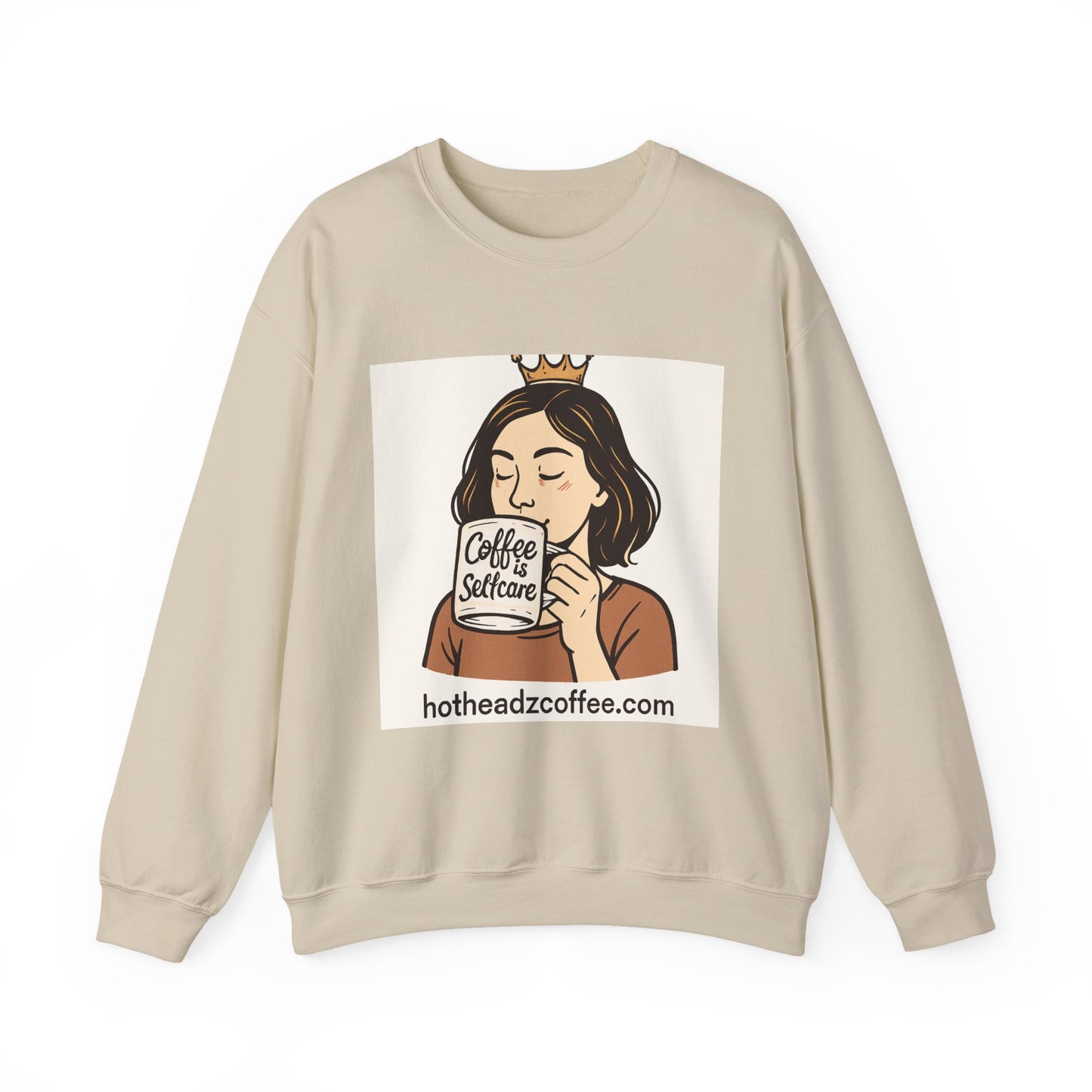 Copy of Coffee Selfcare Crewneck Sweatshirt — HotHeadzCoffee Logo Pullover